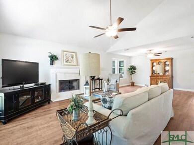 Great Room with vaulted ceiling, lots of natural l