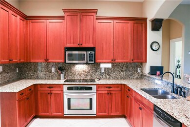 Kitchen open to family room
