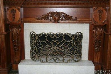 Custom fireplace and mantle in formal living room