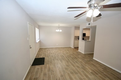 Dining Room area next to Kitchen. New kitchen tabl