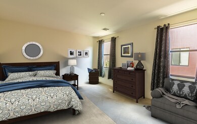 master bedroom virtually staged