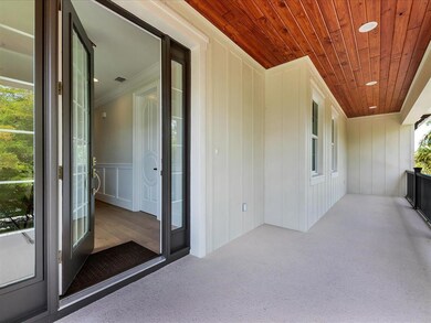 Tongue in groove pine ceiling