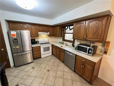 Open kitchen and dining area