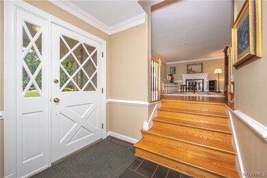 Foyer with slate floor