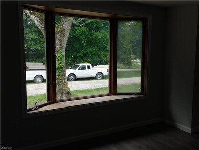 Bay window in dining room.