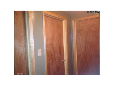 newer doors & trim in hallway