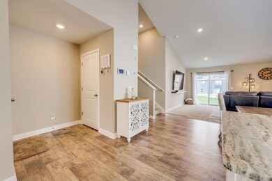 The Front Entry Features a Coat Closet & Garage Access