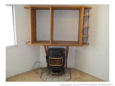 Living Room. Pellet stove for economical heat