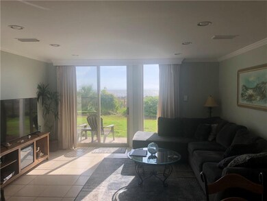 Living room with ocean view