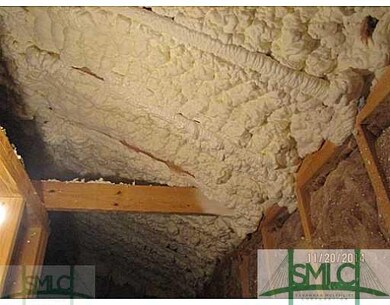 Other. Spray foam insulation in attic ceiling; an 