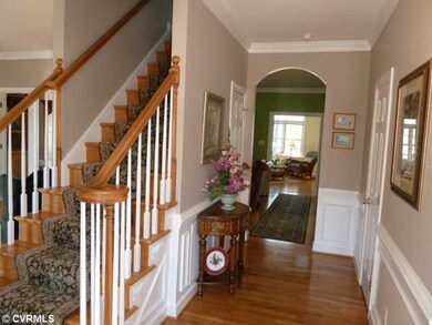 Foyer - Beautiful entry with hardwood floors and m