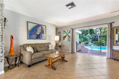 Living Room with wide slider.