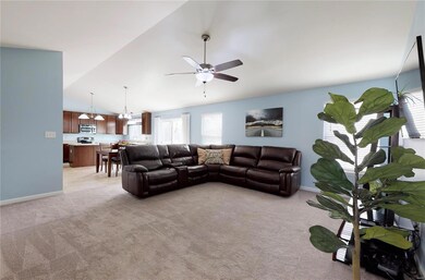 Walk into vaulted Great Room
