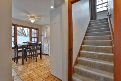 Breakfast Nook & Staircase to Upstairs