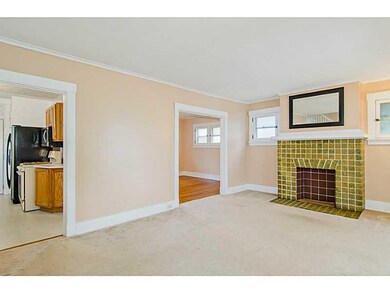 Living Room. Living room fireplace.