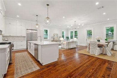 Open kitchen and living space