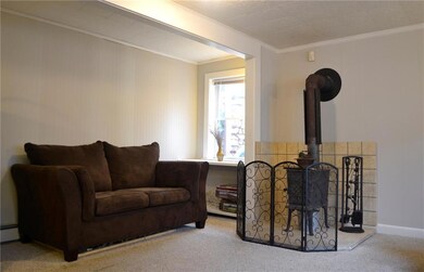 Family room with woodstove hook-up.