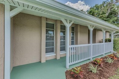 Front covered walk way to the front door