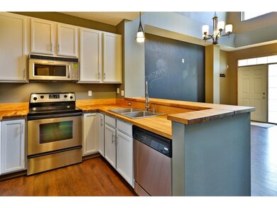 Stainless appliances, white cabinets and very expe