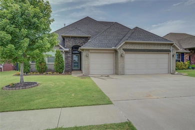 18433 Haslemere Lane, Your New Home in Edmond's Most Popular Neighborhood...the Grove...Beautiful Lawn and Mature Landscaping!