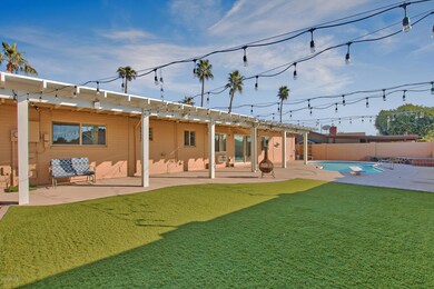 Spacious backyard