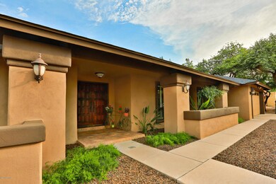 Front Door & Tropical Veggetation