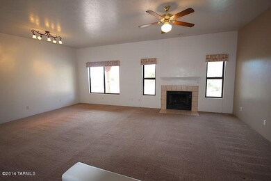 Living room with fireplace
