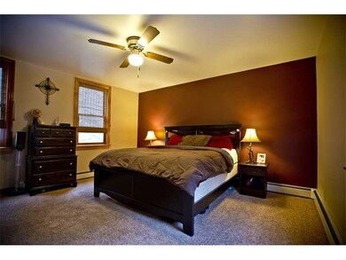 Master Bedroom. Large master (15x14) has 3 windows