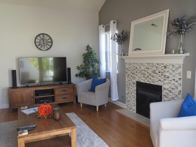Gas log fireplace