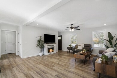 The open floor plan allows you to be apart of the party while in the kitchen.