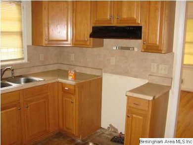 View of kitchen with nice cabinets