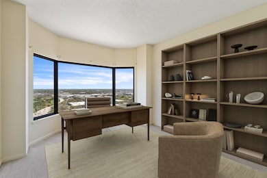 The study could easily become a third bedroom. Ima