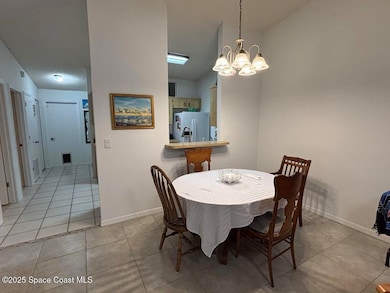dining room w/ pass through window