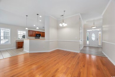Foyer with light hardwood / wood-style floors, cro