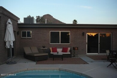 Backyard with pool