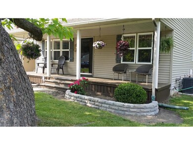 Summer view of front porch.