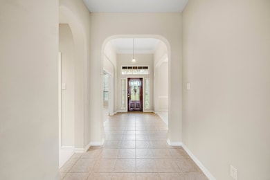 The front entry is ready for your own personal touches.