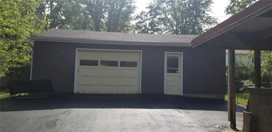 Oversized detached garage with workshop