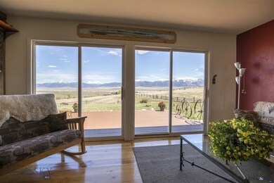 Sliding glass doors showcase incredible view