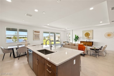 Stunning kitchen layout with gorgeous water views