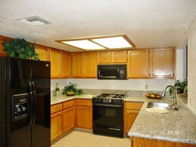 Kitchen with new granite