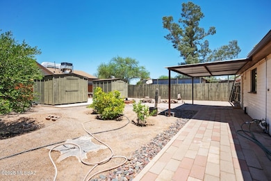 Fontana -Backyard featuring 2 large Stor