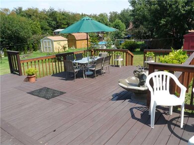 Exterior Back. VERY NICE DECK