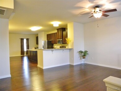 Living Room open to huge kitchen, dining room and