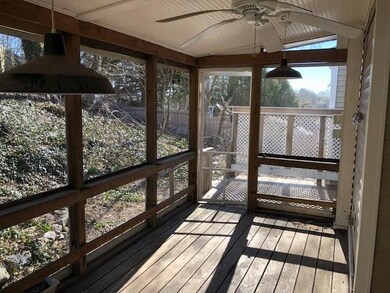 A really comfortable outside screened porch