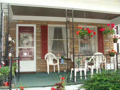 open front porch