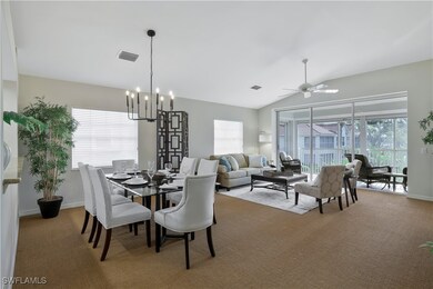 Spacious living and dining room