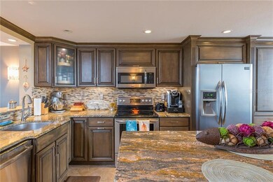 Modern kitchen with high end granite and finishes