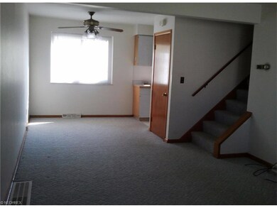 Living room and dining room