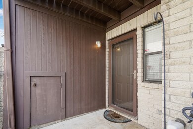 Private Front Patio & Glass Storm Door